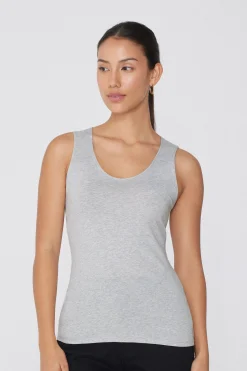 Wide-Strap Round-Neck Cotton Camisole - Tank Tops - Women | Tezenis