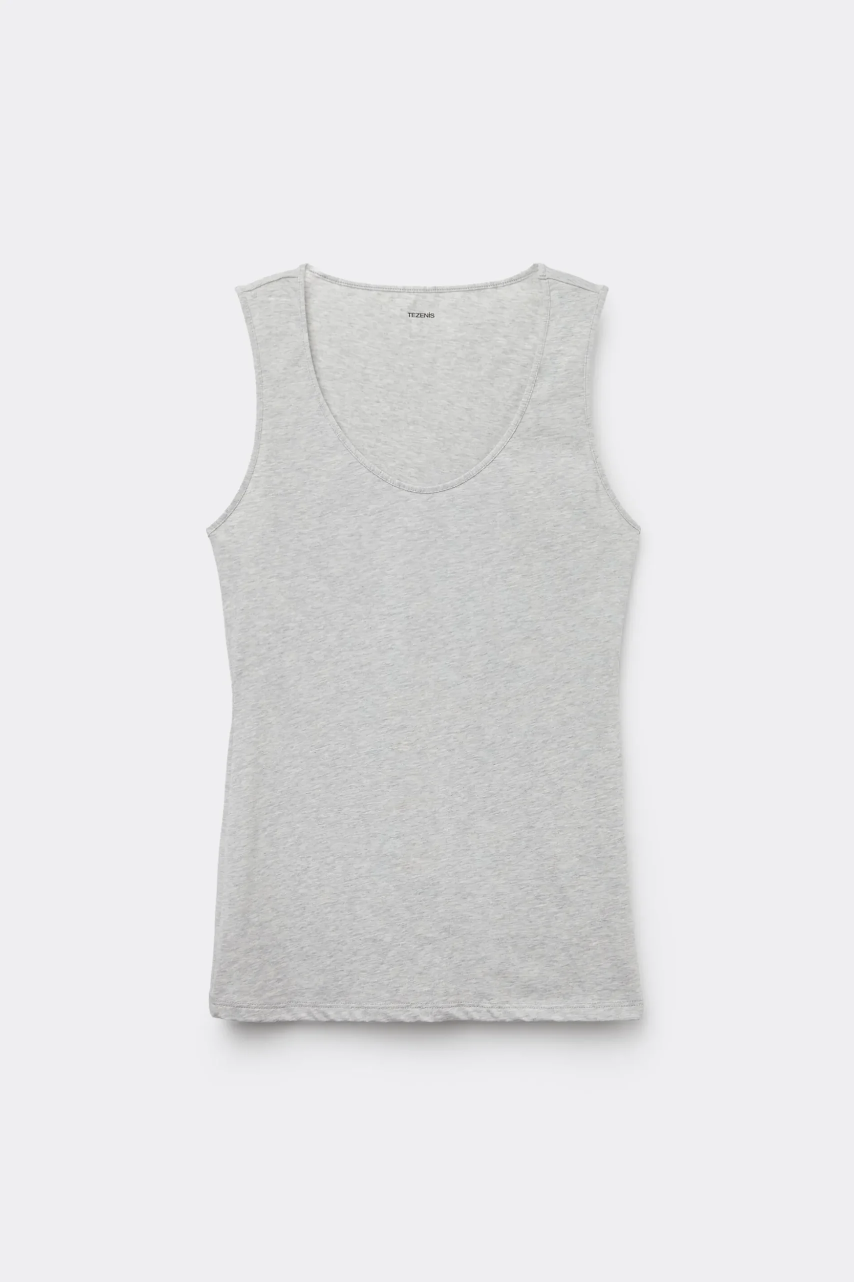 Wide-Strap Round-Neck Cotton Camisole - Tank Tops - Women | Tezenis