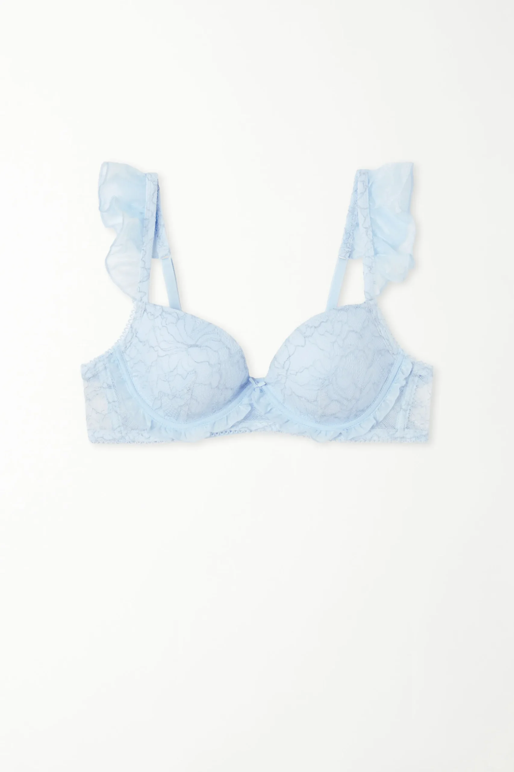 Wien Glitter Garden Lace Lightly Padded Balconette Bra - Balconette - Women | Tezenis