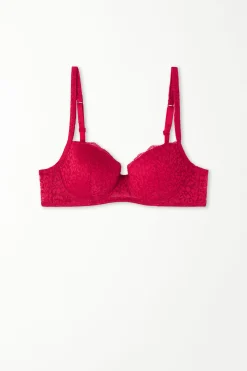 Wien Recycled Lace Lightly Padded Balconette Bra - Balconette - Women | Tezenis