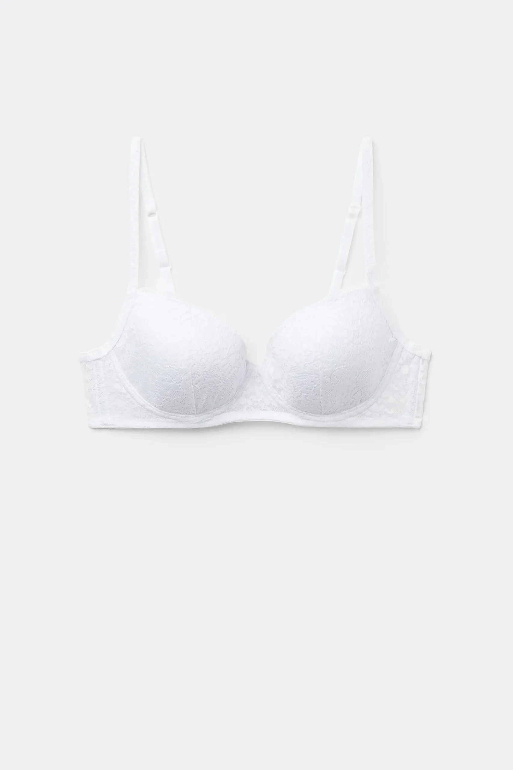 Wien Recycled Lace Lightly Padded Balconette Bra - Balconette - Women | Tezenis