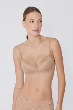 Wien Recycled Lace Lightly Padded Balconette Bra - Balconette - Women | Tezenis