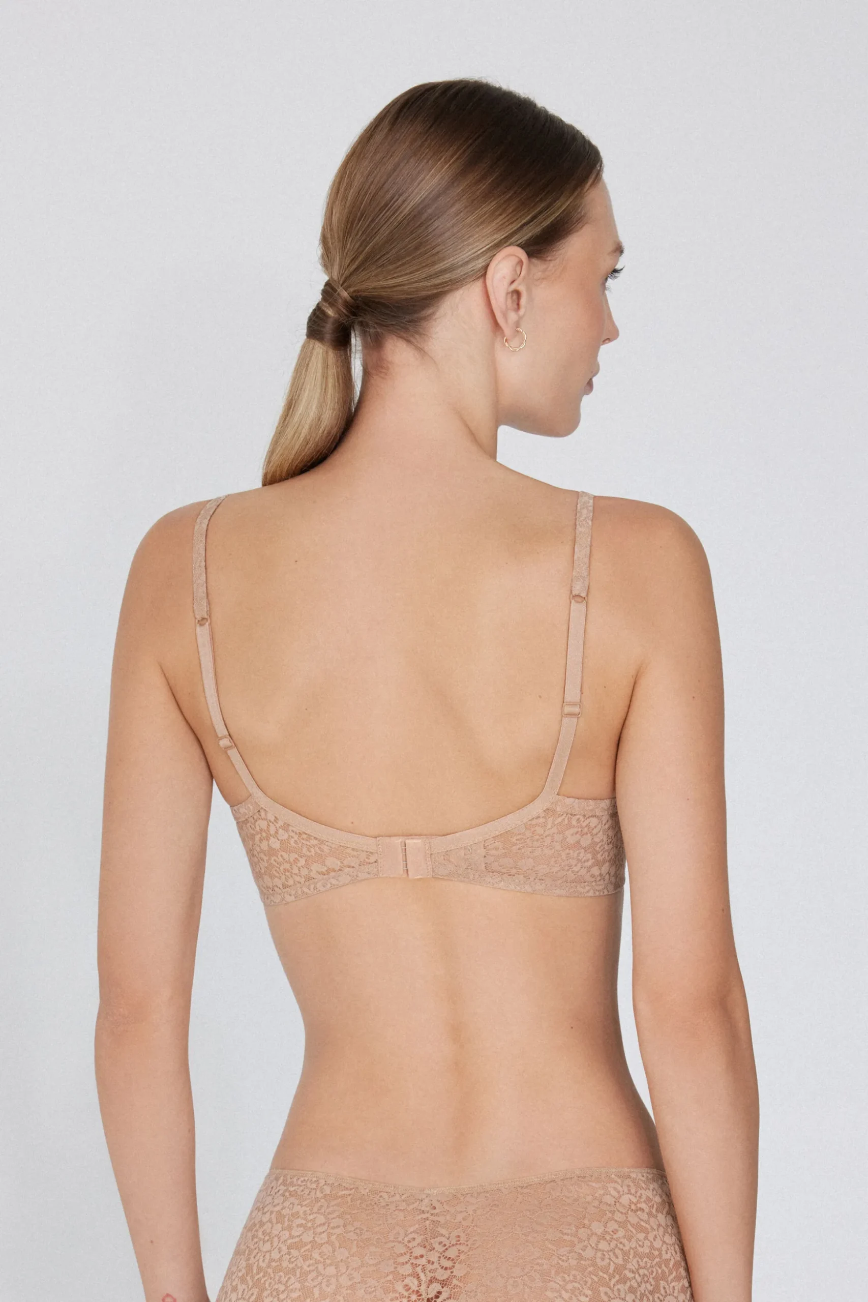 Wien Recycled Lace Lightly Padded Balconette Bra - Balconette - Women | Tezenis