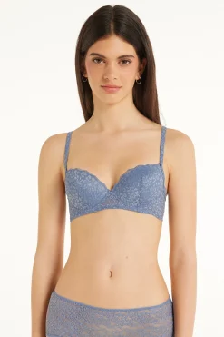 Wien Recycled Lace Lightly Padded Balconette Bra - Balconette - Women | Tezenis