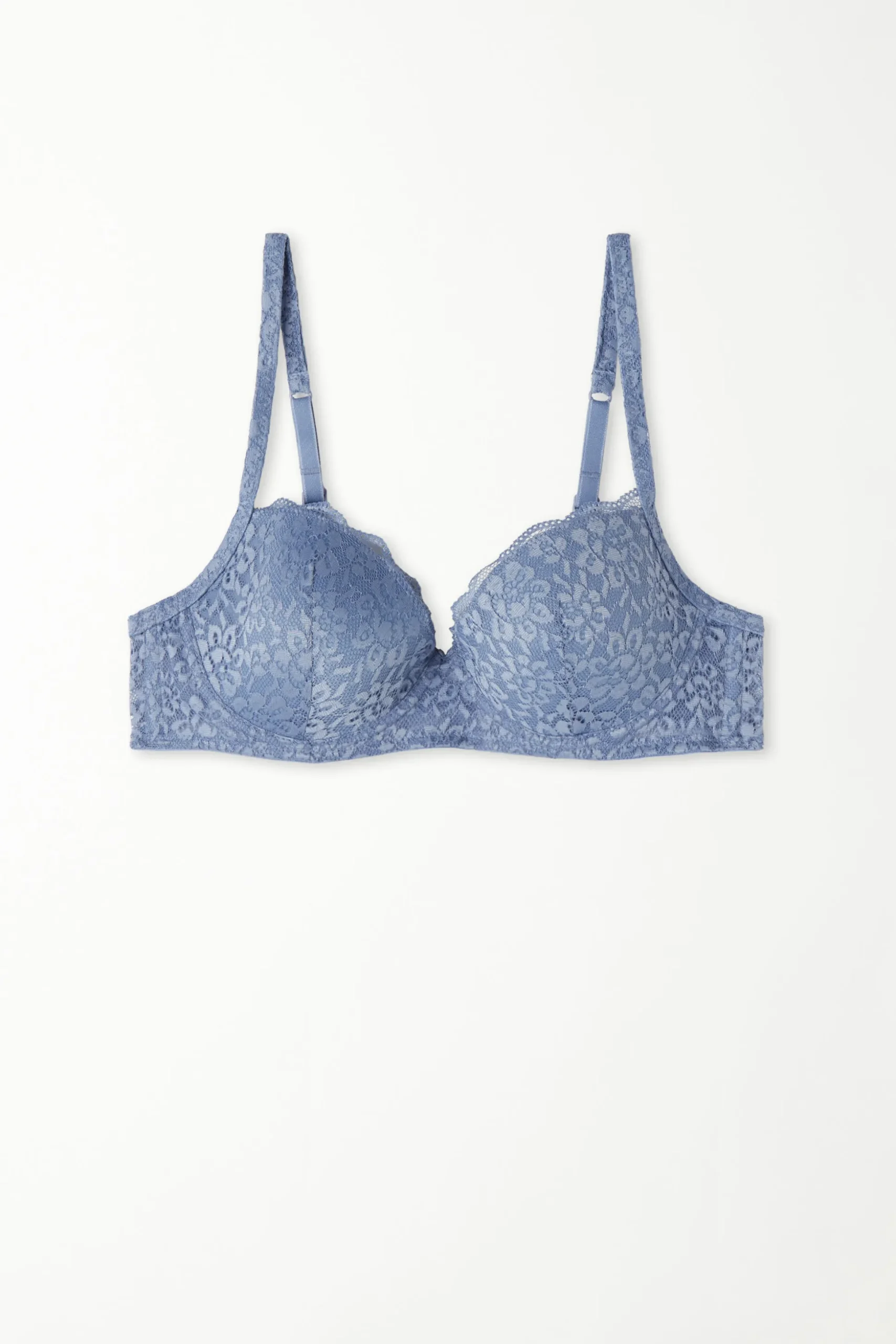 Wien Recycled Lace Lightly Padded Balconette Bra - Balconette - Women | Tezenis