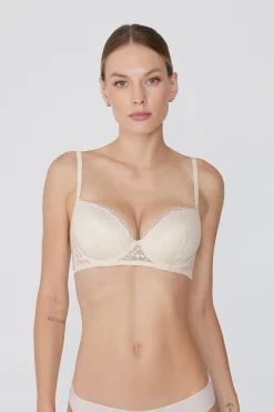 Wien Recycled Lace Lightly Padded Balconette Bra - Balconette - Women | Tezenis