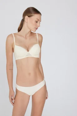 Wien Recycled Lace Lightly Padded Balconette Bra - Balconette - Women | Tezenis