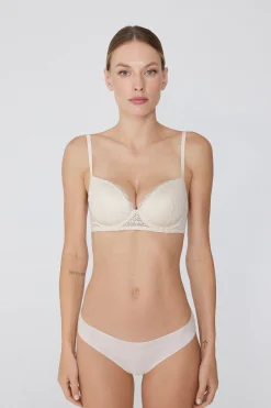 Wien Recycled Lace Lightly Padded Balconette Bra - Balconette - Women | Tezenis