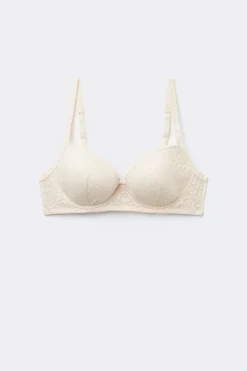 Wien Recycled Lace Lightly Padded Balconette Bra - Balconette - Women | Tezenis