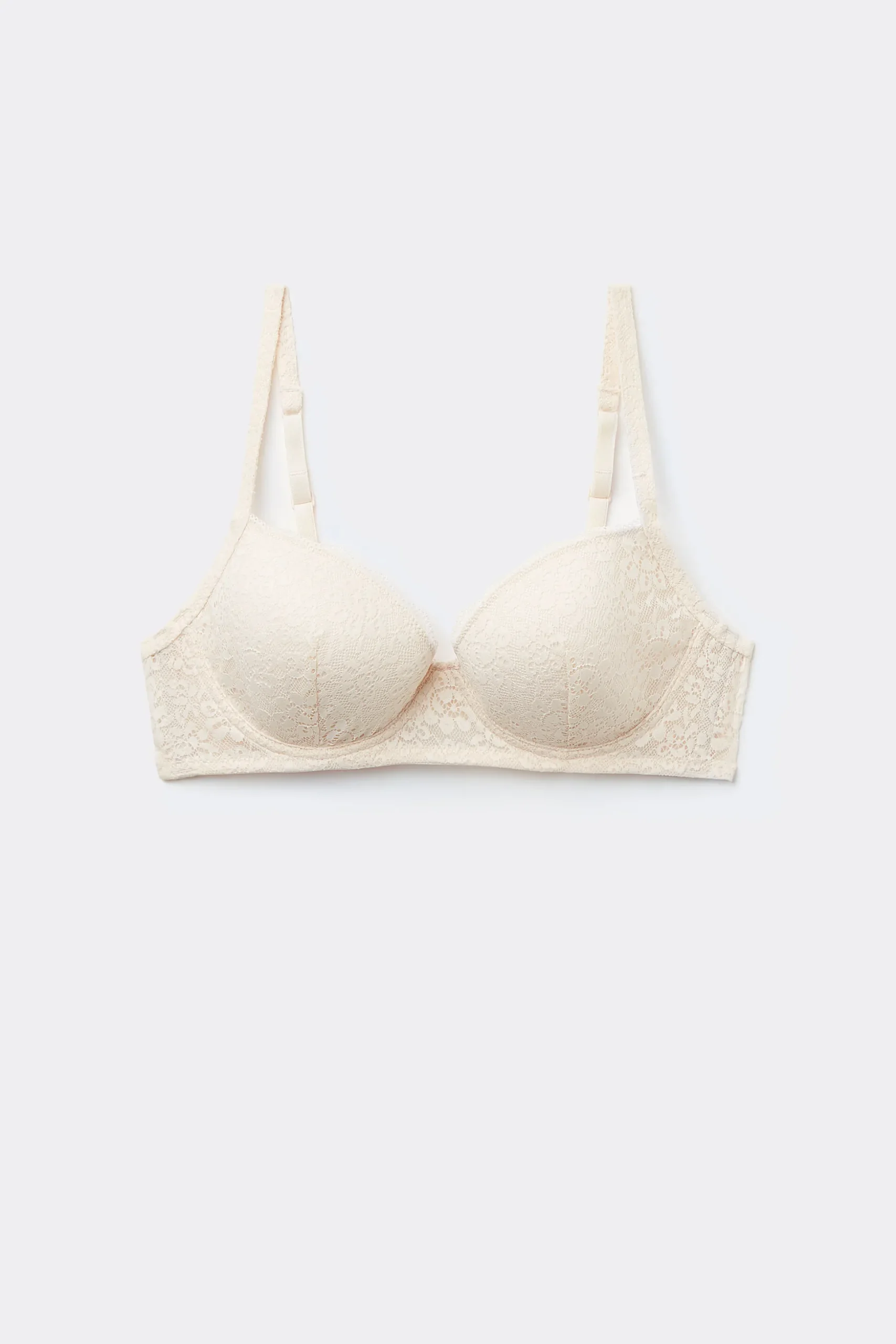 Wien Recycled Lace Lightly Padded Balconette Bra - Balconette - Women | Tezenis