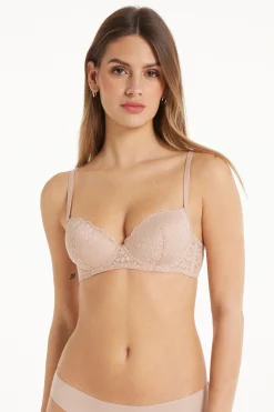Wien Recycled Lace Lightly Padded Balconette Bra - Balconette - Women | Tezenis