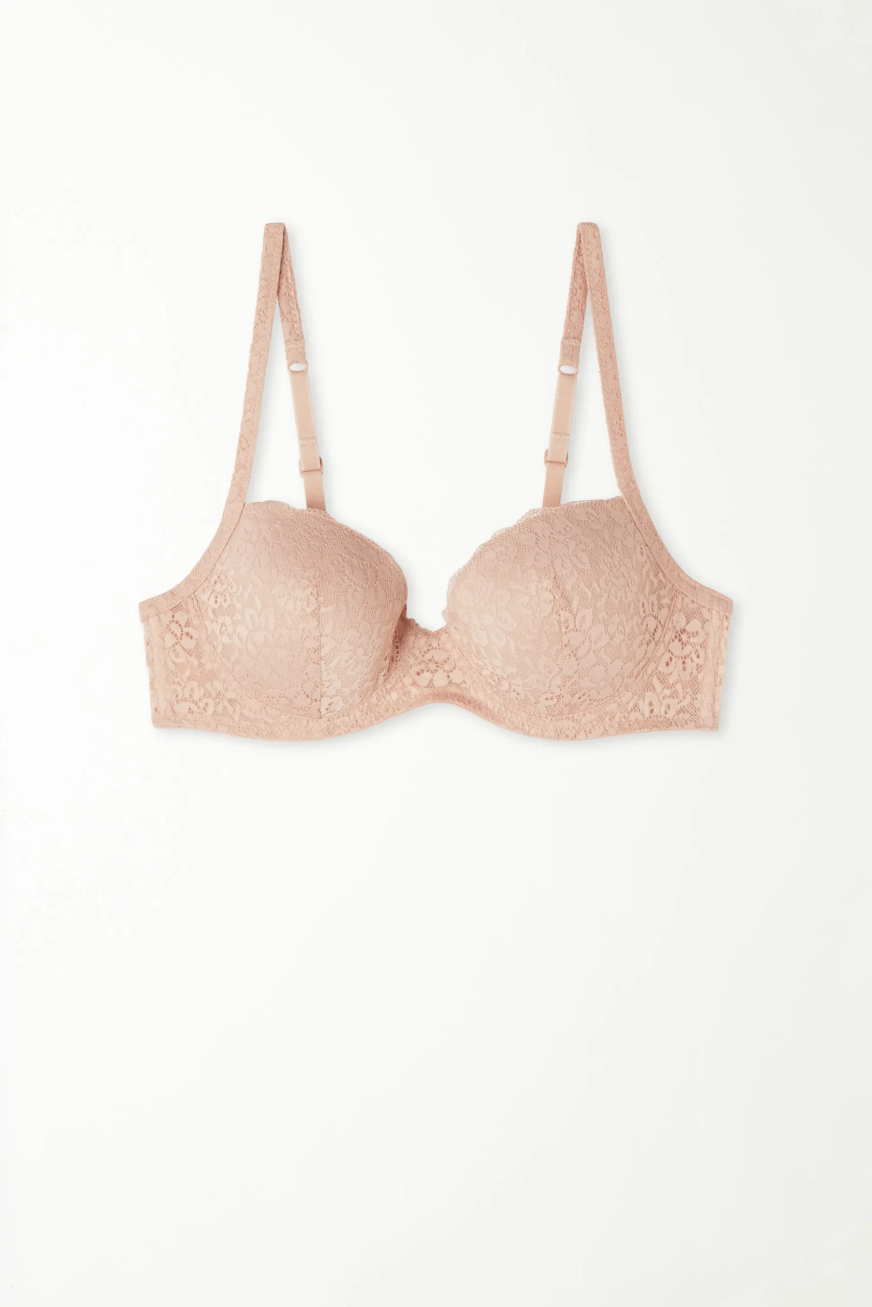 Wien Recycled Lace Lightly Padded Balconette Bra - Balconette - Women | Tezenis