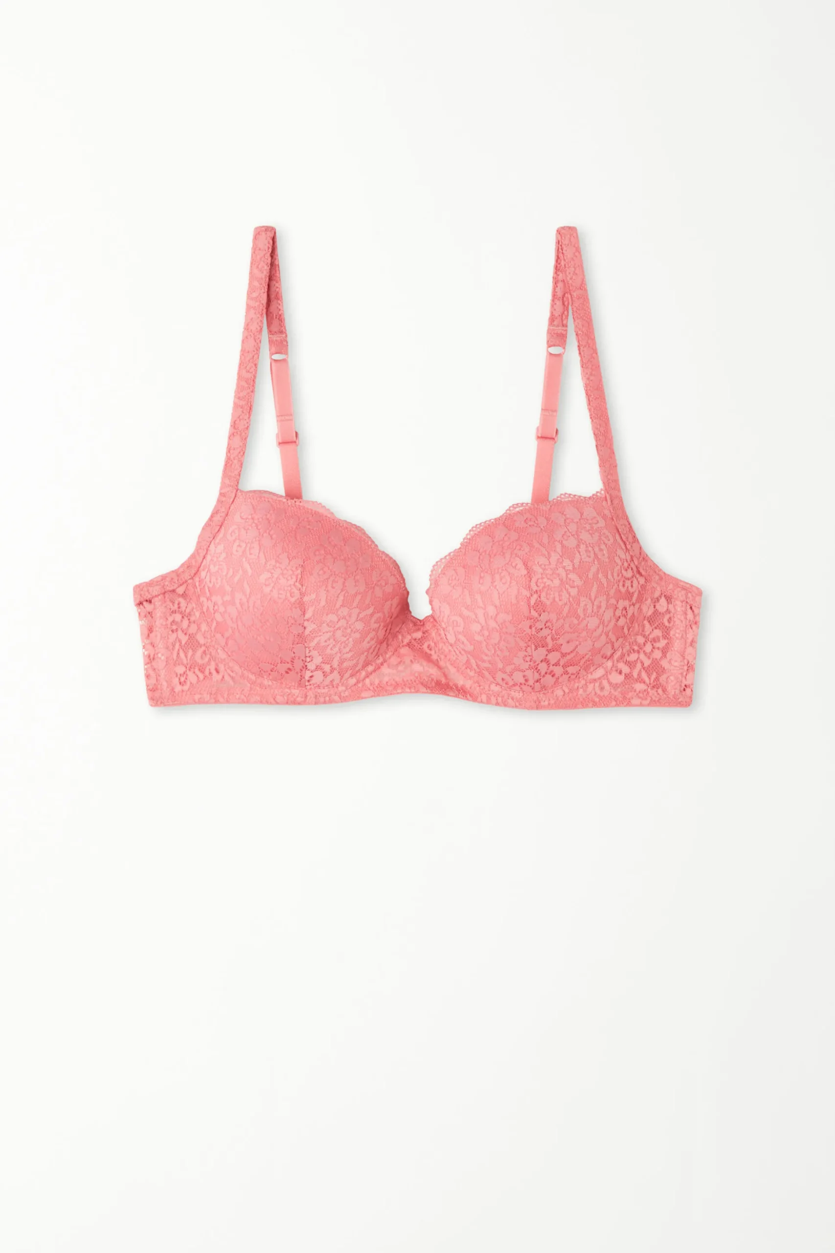 Wien Recycled Lace Lightly Padded Balconette Bra - Balconette - Women | Tezenis