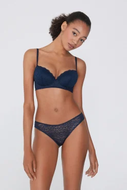Wien Recycled Lace Lightly Padded Balconette Bra - Balconette - Women | Tezenis