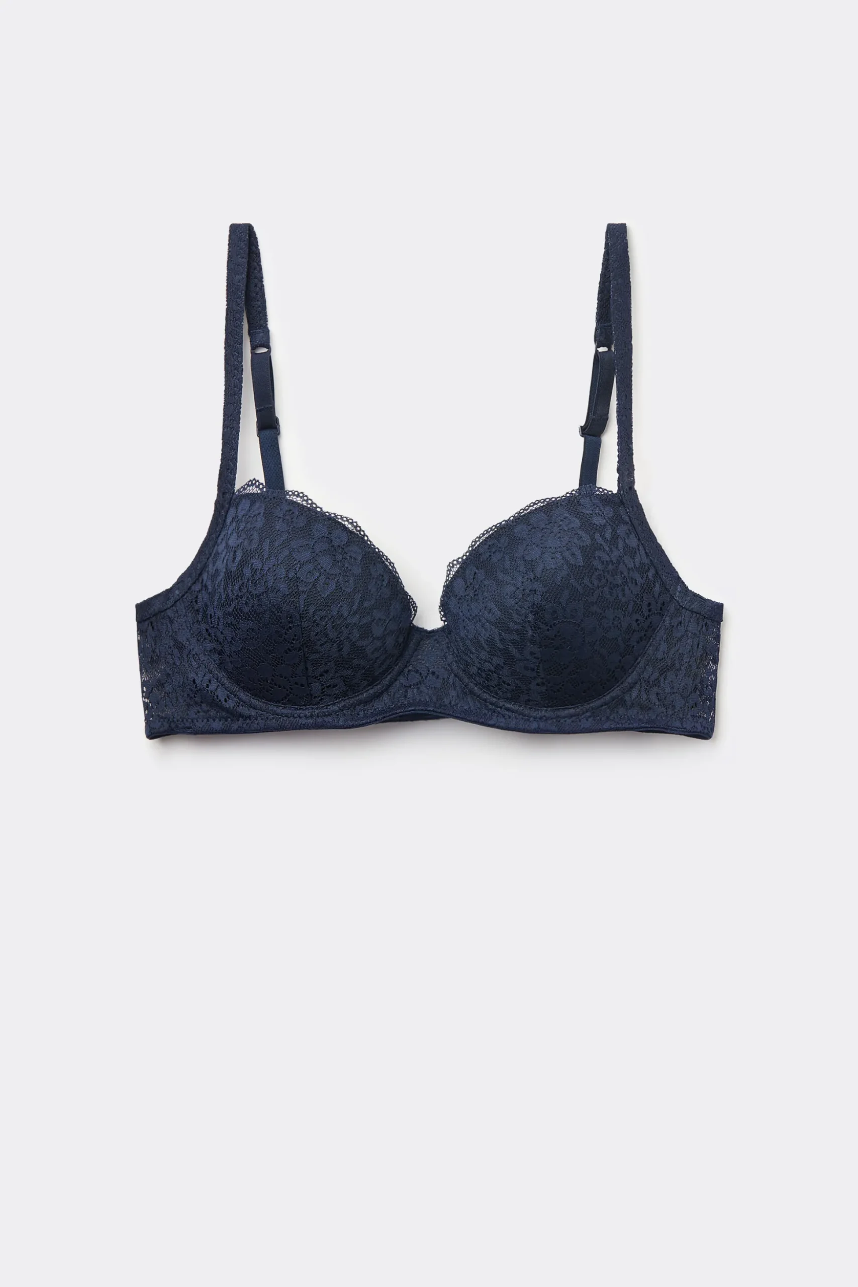 Wien Recycled Lace Lightly Padded Balconette Bra - Balconette - Women | Tezenis
