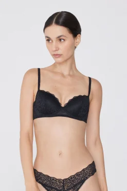 Wien Recycled Lace Lightly Padded Balconette Bra - Balconette - Women | Tezenis