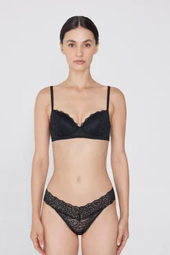 Wien Recycled Lace Lightly Padded Balconette Bra - Balconette - Women | Tezenis