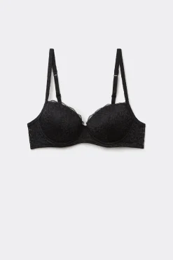 Wien Recycled Lace Lightly Padded Balconette Bra - Balconette - Women | Tezenis