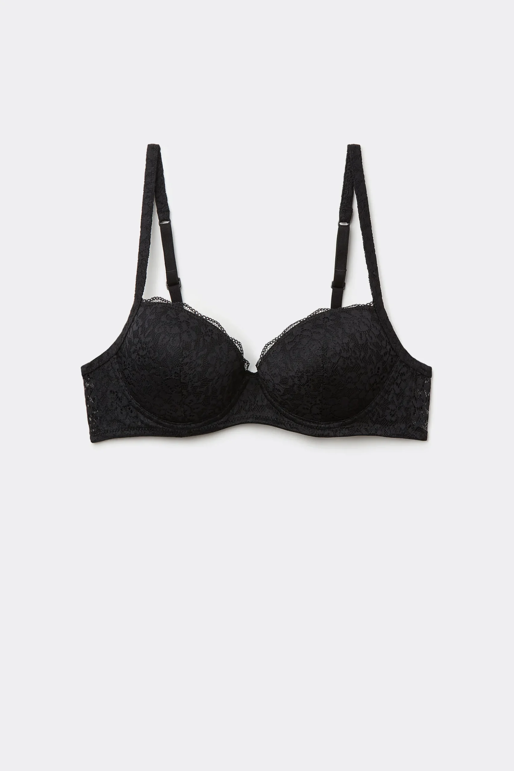 Wien Recycled Lace Lightly Padded Balconette Bra - Balconette - Women | Tezenis
