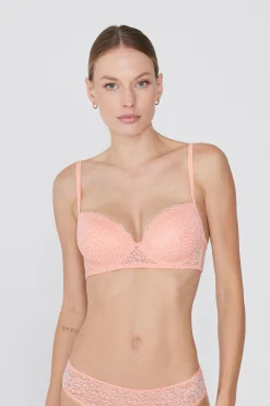 Wien Recycled Lace Lightly Padded Balconette Bra - Balconette - Women | Tezenis