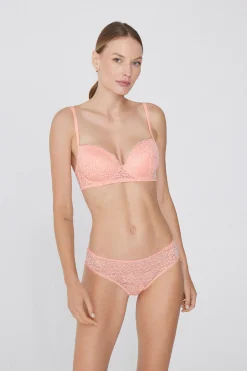 Wien Recycled Lace Lightly Padded Balconette Bra - Balconette - Women | Tezenis