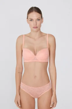 Wien Recycled Lace Lightly Padded Balconette Bra - Balconette - Women | Tezenis