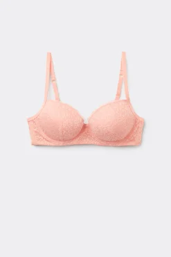 Wien Recycled Lace Lightly Padded Balconette Bra - Balconette - Women | Tezenis