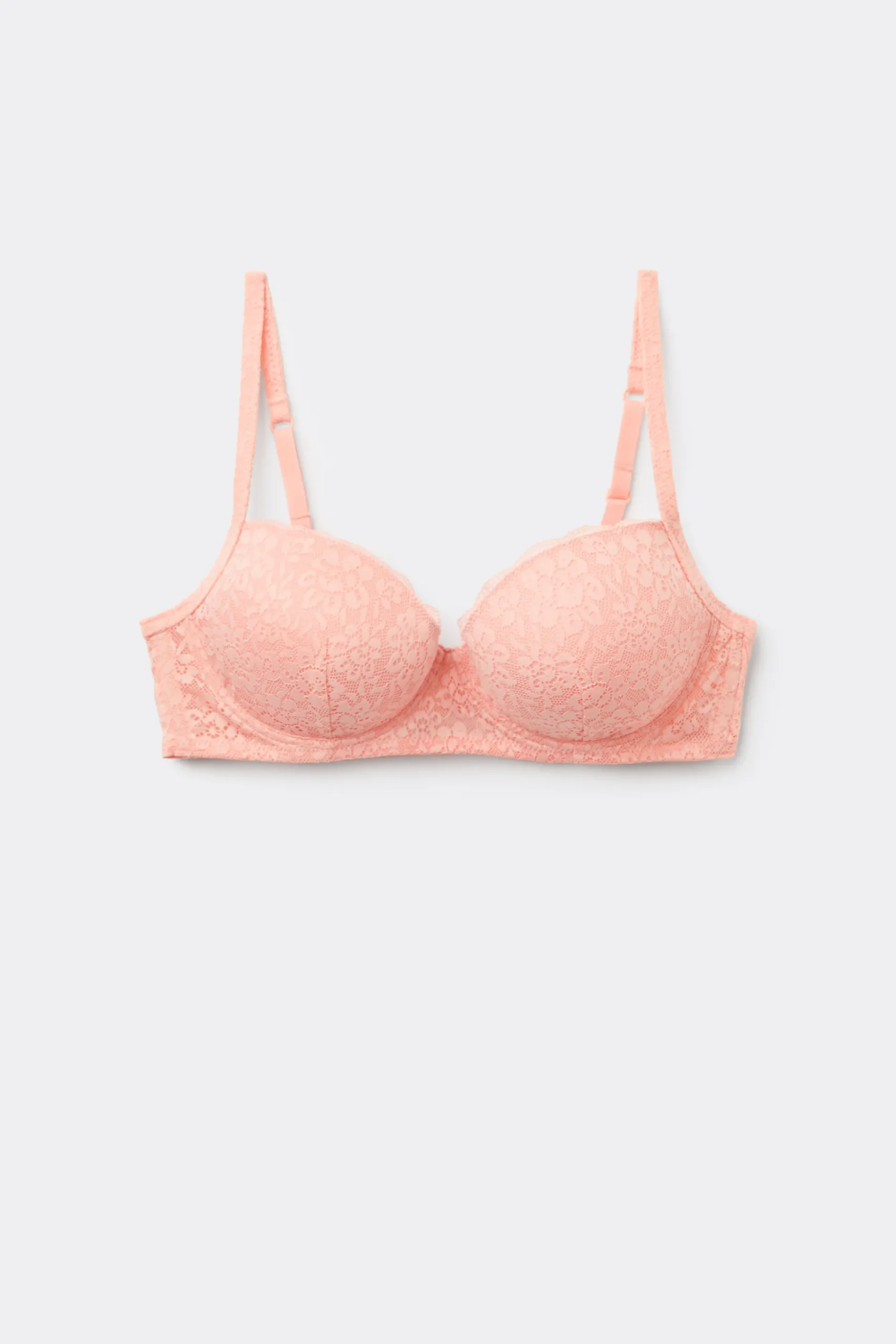 Wien Recycled Lace Lightly Padded Balconette Bra - Balconette - Women | Tezenis